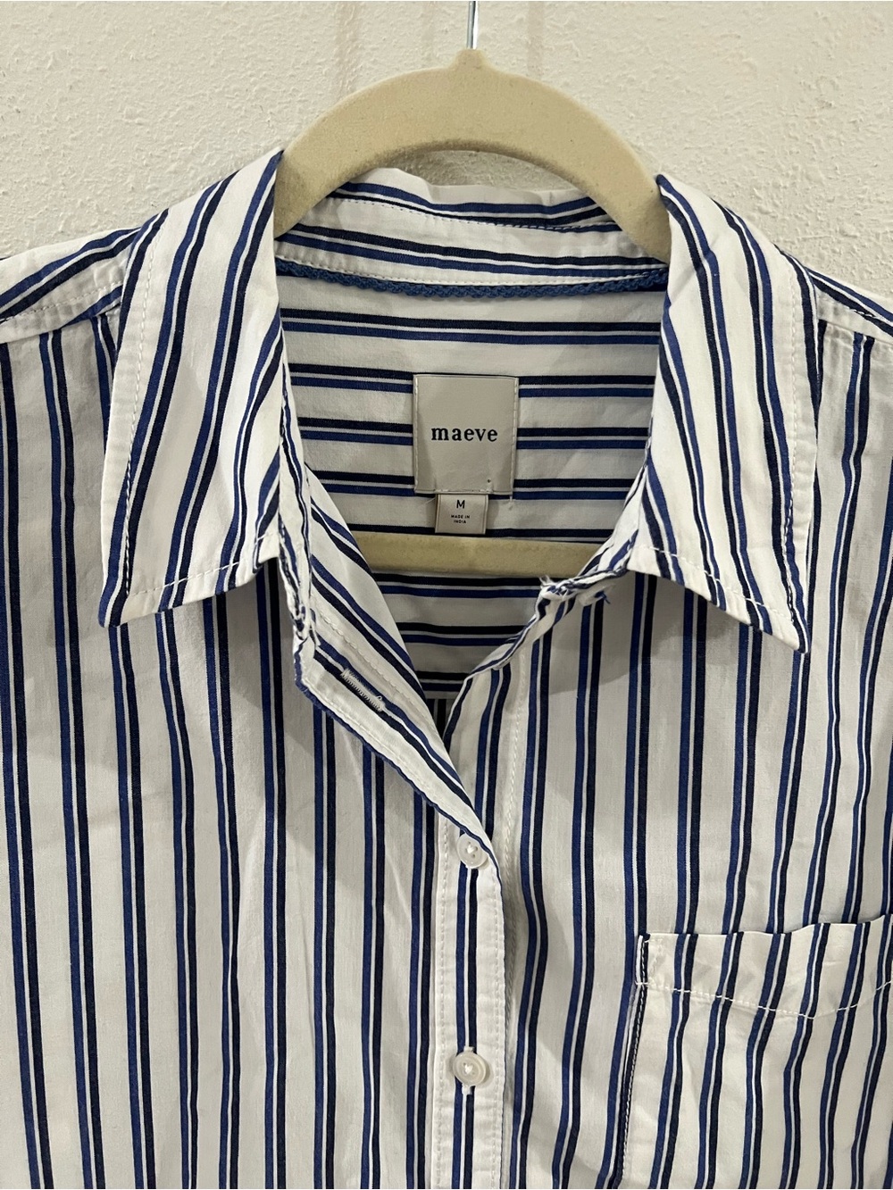 Maeve Classic Kate 100 % Cotton Button Down - Picture 2 of 3